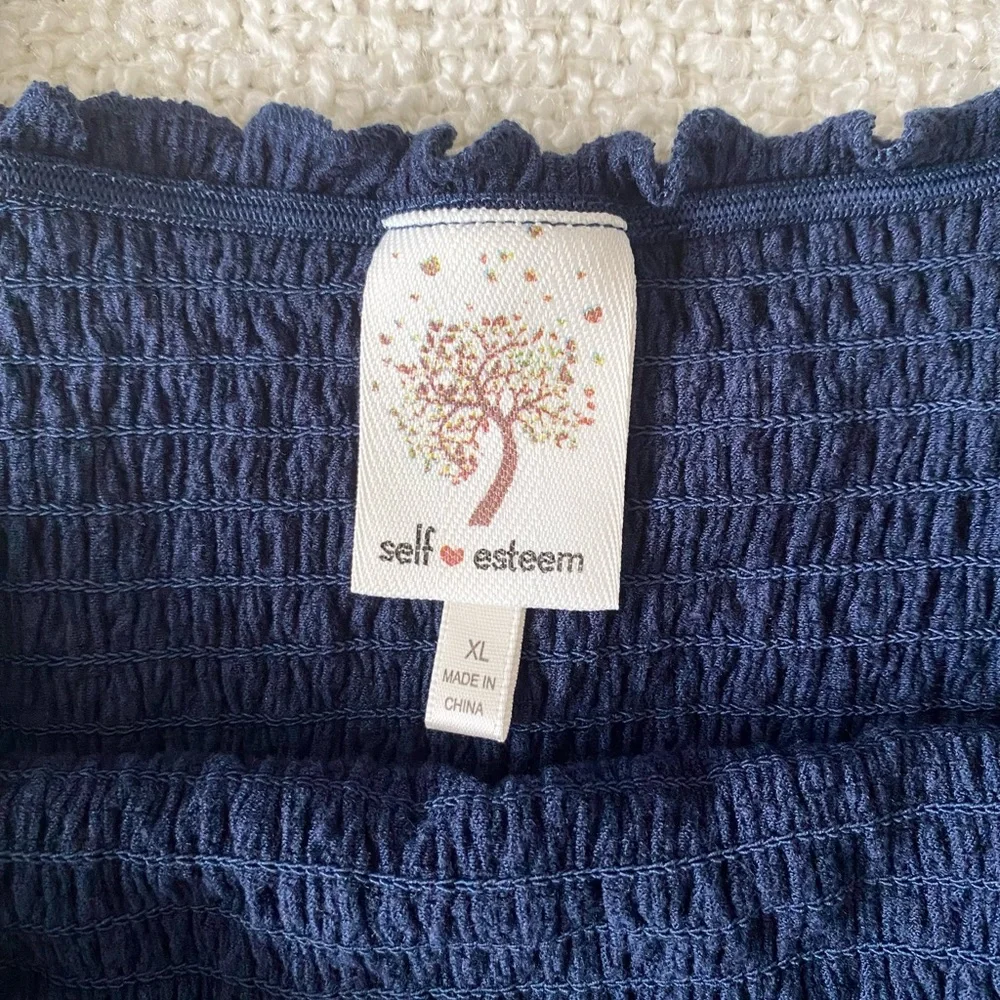 Self Esteem Smocked Tube Top Size XL - Picture 5 of 6